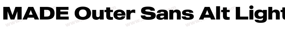 MADE Outer Sans Alt Light PERSONAL USE字体转换